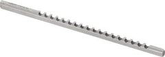 Dumont Minute Man - 3/32" Keyway Width, Style A, Keyway Broach - High Speed Steel, Bright Finish, 1/8" Broach Body Width, 13/64" to 1-1/8" LOC, 5" OAL, 780 Lbs Pressure for Max LOC - Exact Tool & Supply