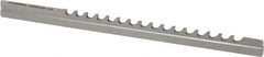 Dumont Minute Man - 3/32" Keyway Width, Style B, Keyway Broach - High Speed Steel, Bright Finish, 3/16" Broach Body Width, 19/64" to 1-11/16" LOC, 6-3/4" OAL, 930 Lbs Pressure for Max LOC - Exact Tool & Supply
