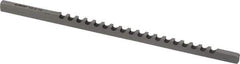 Dumont Minute Man - 1/8" Keyway Width, Style A, Keyway Broach - High Speed Steel, Bright Finish, 1/8" Broach Body Width, 13/64" to 1-1/8" LOC, 5" OAL, 650 Lbs Pressure for Max LOC - Exact Tool & Supply