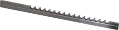 Dumont Minute Man - 1/8" Keyway Width, Style B, Keyway Broach - High Speed Steel, Bright Finish, 3/16" Broach Body Width, 19/64" to 1-11/16" LOC, 6-3/4" OAL, 720 Lbs Pressure for Max LOC - Exact Tool & Supply