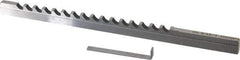 Dumont Minute Man - 5/32" Keyway Width, Style B, Keyway Broach - High Speed Steel, Bright Finish, 3/16" Broach Body Width, 19/64" to 1-11/16" LOC, 6-3/4" OAL, 1,320 Lbs Pressure for Max LOC - Exact Tool & Supply