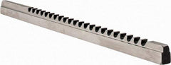 Dumont Minute Man - 1/4" Keyway Width, Style C, Keyway Broach - High Speed Steel, Bright Finish, 3/8" Broach Body Width, 25/64" to 2-1/2" LOC, 11-3/4" OAL, 2,520 Lbs Pressure for Max LOC - Exact Tool & Supply