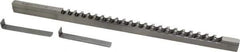 Dumont Minute Man - 5/16" Keyway Width, Style C, Keyway Broach - High Speed Steel, Bright Finish, 3/8" Broach Body Width, 25/64" to 2-1/2" LOC, 11-3/4" OAL, 3,960 Lbs Pressure for Max LOC - Exact Tool & Supply