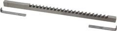 Dumont Minute Man - 3/8" Keyway Width, Style C, Keyway Broach - High Speed Steel, Bright Finish, 3/8" Broach Body Width, 25/64" to 2-1/2" LOC, 11-3/4" OAL, 4,340 Lbs Pressure for Max LOC - Exact Tool & Supply
