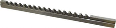 Dumont Minute Man - 3/8" Keyway Width, Style D, Keyway Broach - High Speed Steel, Bright Finish, 9/16" Broach Body Width, 1" to 6" LOC, 13-7/8" OAL, 7,000 Lbs Pressure for Max LOC - Exact Tool & Supply
