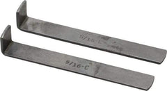 Dumont Minute Man - 2 Piece Style C Broach Shim - 5/16" Keyway Width, 0.055" Shim Thickness - Exact Tool & Supply