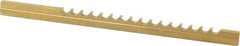 Dumont Minute Man - 5/32" Keyway Width, Style B, Keyway Broach - TiN Finish, 3/16" Broach Body Width, 6-3/4" OAL - Exact Tool & Supply