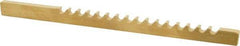 Dumont Minute Man - 3/16" Keyway Width, Style B, Keyway Broach - TiN Finish, 3/16" Broach Body Width, 6-3/4" OAL - Exact Tool & Supply