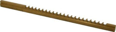 Dumont Minute Man - 1/4" Keyway Width, Style C, Keyway Broach - TiN Finish, 3/8" Broach Body Width, 11-3/4" OAL - Exact Tool & Supply