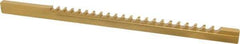 Dumont Minute Man - 5/16" Keyway Width, Style C, Keyway Broach - TiN Finish, 3/8" Broach Body Width, 11-3/4" OAL - Exact Tool & Supply