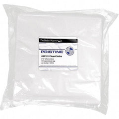 PRO-SOURCE - Flat Fold Clean Room/Lab/Critical Task Wipes - Bag, 9" x 9" Sheet Size, White - Exact Tool & Supply