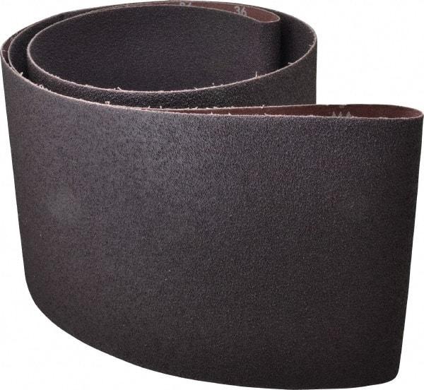 Norton - 8" Wide x 107" OAL, 36 Grit, Aluminum Oxide Abrasive Belt - Aluminum Oxide, Very Coarse, Coated, X Weighted Cloth Backing, Series R228 - Exact Tool & Supply