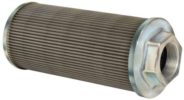 Flow Ezy Filters - 100 Mesh, 378 LPM, 100 GPM, 5.4" Diam, Female Suction Strainer without Bypass - 3 Port NPT, 12-1/2" Long - Exact Tool & Supply