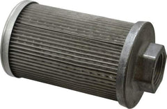 Flow Ezy Filters - 100 Mesh, 38 LPM, 10 GPM, 3.3" Diam, Female Suction Strainer without Bypass - 1 Port NPT, 5.8" Long - Exact Tool & Supply