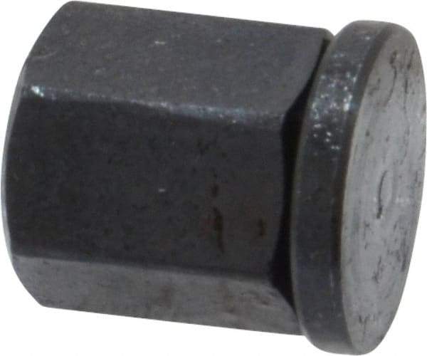 Gibraltar - 1/4-20, Black Oxide Finish, Steel Swivel Hex Nut - 3/8" Pad, 5/16" Wide x 13/32" High x 3/16" Deep - Exact Tool & Supply