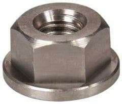 Gibraltar - 5/16-18, 3/4" Flange Diam, 3/8" High, 9/16" Across Flats, Flange Nut - Grade 303 Stainless Steel, 3/32" Flange Height - Exact Tool & Supply