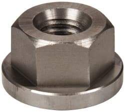 Gibraltar - 7/16-14, 1" Flange Diam, 9/16" High, 3/4" Across Flats, Flange Nut - Grade 303 Stainless Steel, 5/32" Flange Height - Exact Tool & Supply