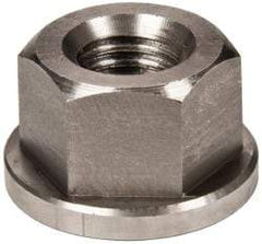 Gibraltar - 5/8-11, 1-3/8" Flange Diam, 13/16" High, 1-1/16" Across Flats, Flange Nut - Grade 303 Stainless Steel, 3/16" Flange Height - Exact Tool & Supply
