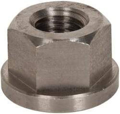 Gibraltar - 3/4-10, 1-5/8" Flange Diam, 1" High, 1-1/4" Across Flats, Flange Nut - Grade 303 Stainless Steel, 1/4" Flange Height - Exact Tool & Supply