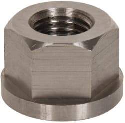 Gibraltar - 7/8-9, 1-3/4" Flange Diam, 1-1/8" High, 1-7/16" Across Flats, Flange Nut - Grade 303 Stainless Steel, 1/4" Flange Height - Exact Tool & Supply