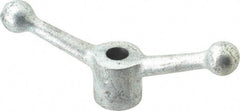 Gibraltar - 2 Offset Arms, 0.749" Hole, Zinc Plated, Reamed Speed Handle - 2-15/16" High, 5/8" Arm Diam, 1-5/8" Hub Diam, 1" Ball Diam - Exact Tool & Supply