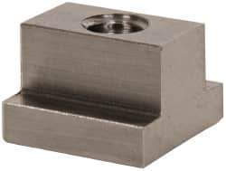 Gibraltar - 3/8-16 Blind Tapped T Slot Nut - 1/2" Slot Width, 7/8 x 1/4" Base Width x Height, 7/8 x 5/8" OAL x Height - Exact Tool & Supply