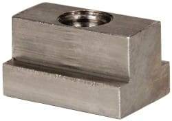 Gibraltar - 1/2-13 Blind Tapped T Slot Nut - 9/16" Slot Width, 7/8 x 11/32" Base Width x Height, 1-1/4 x 3/4" OAL x Height - Exact Tool & Supply
