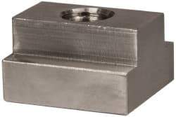 Gibraltar - 1/2-13 Blind Tapped T Slot Nut - 11/16" Slot Width, 1-1/8 x 13/32" Base Width x Height, 1-1/4 x 3/4" OAL x Height - Exact Tool & Supply