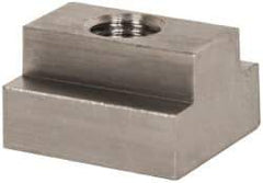 Gibraltar - 1/2-13 Blind Tapped T Slot Nut - 5/8" Slot Width, 1-1/8 x 7/16" Base Width x Height, 1-1/4 x 3/4" OAL x Height - Exact Tool & Supply