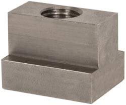 Gibraltar - 5/8-11 Blind Tapped T Slot Nut - 11/16" Slot Width, 1-1/8 x 15/32" Base Width x Height, 1-1/2 x 1-1/8" OAL x Height - Exact Tool & Supply