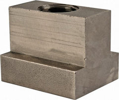 Gibraltar - 3/4-10 Blind Tapped T Slot Nut - 13/16" Slot Width, 1-3/8 x 17/32" Base Width x Height, 1-3/4 x 1-3/8" OAL x Height - Exact Tool & Supply