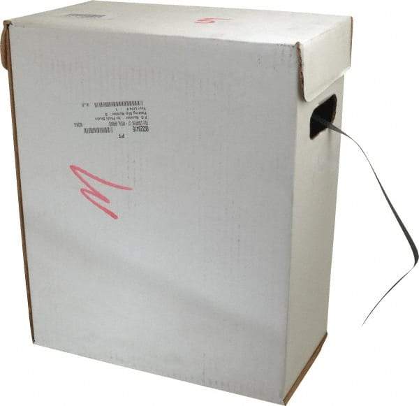 Nifty Products - 3,000 Inch Long x 1/2 Inch Wide x 0.015 Inch Thick, Postal Polypropylene Strapping Kit - 260 Lbs Tensile Strength, Contains Self Dispensing Box, Polypropylene Strapping, 150 Plastic Buckles and Tensioning Cutting Tool - Exact Tool & Supply