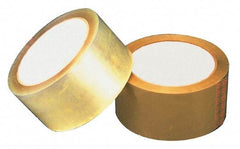 Intertape - 2" x 55 Yd Natural (Color) Rubber Adhesive Sealing Tape - Polypropylene Film Backing, 1.6 mil Thick, 25 Lb Tensile Strength, Series 6100 - Exact Tool & Supply