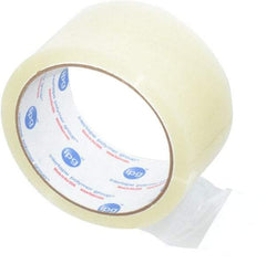 Intertape - 2" x 55 Yd Clear Rubber Adhesive Sealing Tape - Polypropylene Film Backing, 1.6 mil Thick, 25 Lb Tensile Strength, Series 6100 - Exact Tool & Supply