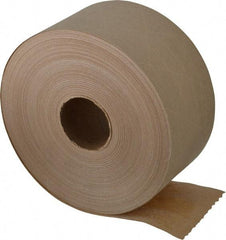 Made in USA - 3" x 375' White Water Activated Adhesive Sealing Tape - Paper Backing, 6 mil Thick, 60 Lb Tensile Strength, Series SPIN3 - Exact Tool & Supply