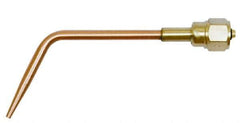 Value Collection - #000 Tip, Oxy-Acetylene, 142T Series Medium Duty Welding Elbow Nozzle - For Use with General Purpose Torches - Exact Tool & Supply