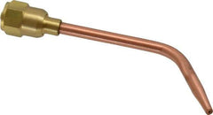 Value Collection - #0 Tip, Oxy-Acetylene, 141T Series Light Duty Welding Elbow Nozzle - For Use with General Purpose Torches - Exact Tool & Supply
