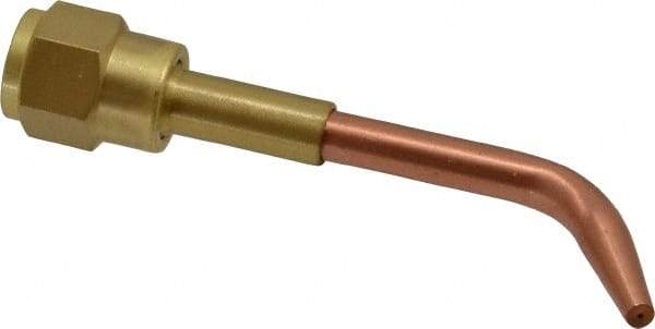 Value Collection - #00 Tip, Oxy-Acetylene, 142T Series Medium Duty Welding Elbow Nozzle - For Use with General Purpose Torches - Exact Tool & Supply