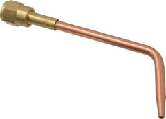 Value Collection - #2 Tip, Oxy-Acetylene, 142T Series Medium Duty Welding Elbow Nozzle - For Use with General Purpose Torches - Exact Tool & Supply