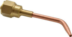 Value Collection - #0 Tip, Oxy-Acetylene, 143T Series Heavy Duty Welding Elbow Nozzle - For Use with General Purpose Torches - Exact Tool & Supply