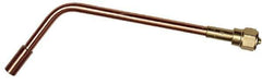 Value Collection - #6 Tip, Oxy-Acetylene, 141T Series Light Duty Heating Elbow Nozzle - For Use with General Purpose Torches - Exact Tool & Supply