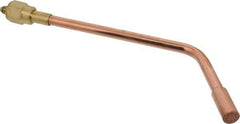 Value Collection - #8 Tip, Oxy-Acetylene, 143T Series Heavy Duty Heating Elbow Nozzle - For Use with General Purpose Torches - Exact Tool & Supply