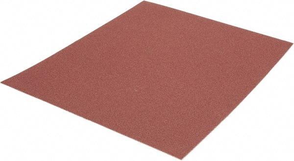 Made in USA - 120 Grit, Aluminum Oxide Adhesive Backed Sanding Sheets - Cloth, 9" x 11", Fine Grade, J Weighted Backing - Exact Tool & Supply