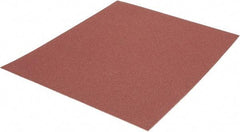 Made in USA - 120 Grit, Aluminum Oxide Adhesive Backed Sanding Sheets - Cloth, 9" x 11", Fine Grade, J Weighted Backing - Exact Tool & Supply