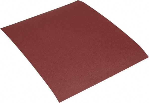 Made in USA - 180 Grit, Aluminum Oxide Adhesive Backed Sanding Sheets - Cloth, 9" x 11", Very Fine Grade, J Weighted Backing - Exact Tool & Supply