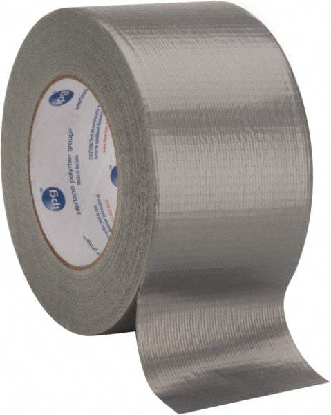 Intertape - 3" x 55m Silver Duct Tape - 7 mil, Rubber Adhesive, Polyethylene Film Backing, 17 Lb/ln Tensile Strength, Series AC10 - Exact Tool & Supply