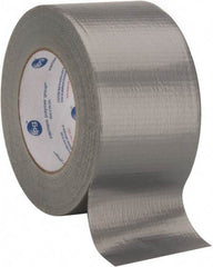 Intertape - 3" x 55m Silver Duct Tape - 7 mil, Rubber Adhesive, Polyethylene Film Backing, 17 Lb/ln Tensile Strength, Series AC10 - Exact Tool & Supply