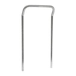 Value Collection - 24" Wide, 34" High, Open Shelving U-Shaped Handle - Chrome Finish, 4" Deep, Use with NuLine Units - Exact Tool & Supply