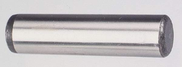 Value Collection - 1" Diam x 4" Pin Length Grade 8 Alloy Steel Pull Out Dowel Pin - 1 Rounded & 1 Threaded End - Exact Tool & Supply