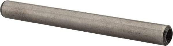 Value Collection - 1/4" Diam x 2-1/2" Pin Length Grade 8 Alloy Steel Pull Out Dowel Pin - 1 Rounded & 1 Threaded End - Exact Tool & Supply